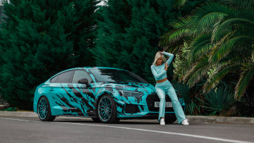 обоя автомобили, -авто с девушками, audi, a5