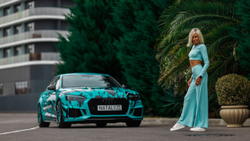 обоя автомобили, -авто с девушками, audi, a5