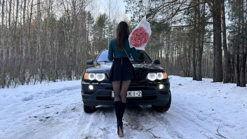 обоя автомобили, -авто с девушками, bmw, x5