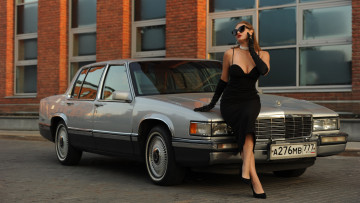 Картинка автомобили -авто+с+девушками cadillac de ville