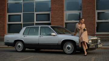 обоя автомобили, -авто с девушками, cadillac, de, ville