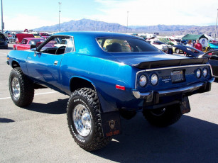 Картинка plymouth cuda автомобили выставки уличные фото