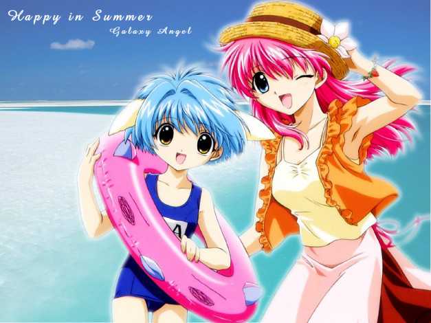 Обои картинки фото аниме, galaxy, angel