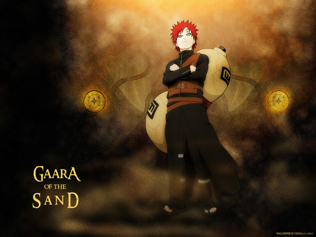 Обои картинки фото аниме, naruto, shinobi, gaara