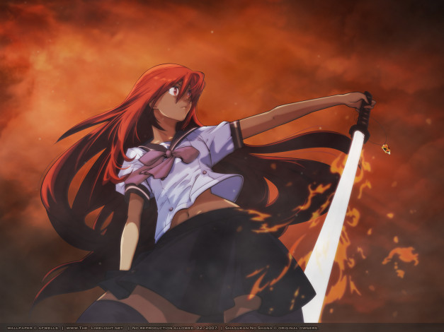 Обои картинки фото аниме, shakugan, no, shana