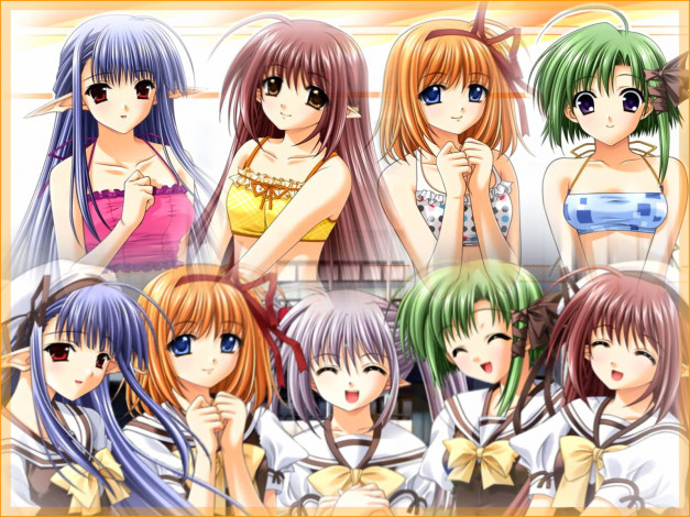 Обои картинки фото аниме, shuffle