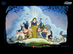 Картинка мультфильмы snow white and the seven dwarfs disney белоснежка гномы