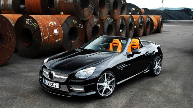 Обои картинки фото mercedes, slk, автомобили, benz, daimler, ag, германия