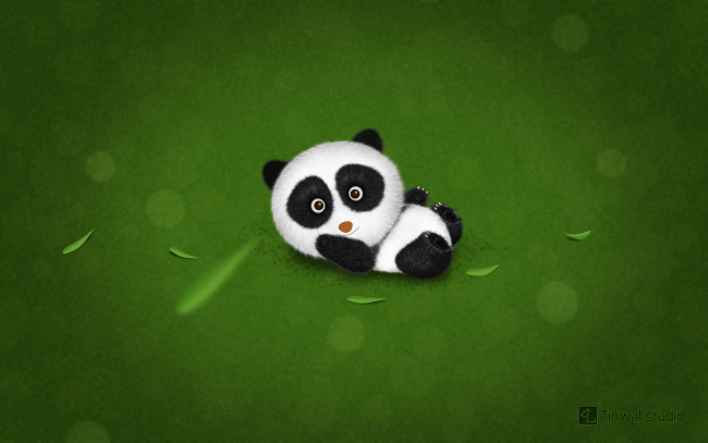 Обои картинки фото векторная, графика, панда