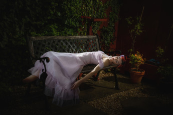 Картинка фэнтези фотоарт платье девушка