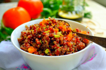 Картинка еда вторые+блюда ложка салфетка каша овощи второе блюдо