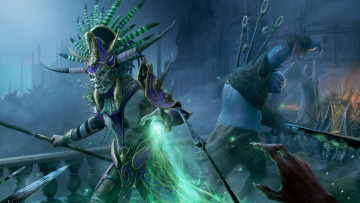 Картинка видео+игры diablo+iii +reaper+of+souls рука арт перья индеиц монстр сияние копьё