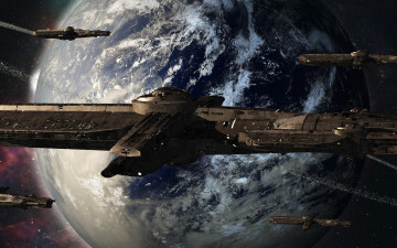 Картинка фэнтези космические+корабли +звездолеты +станции арт космос космический корабль