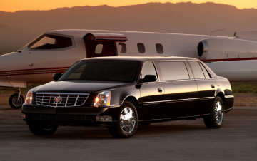 Картинка автомобили cadillac black limousine
