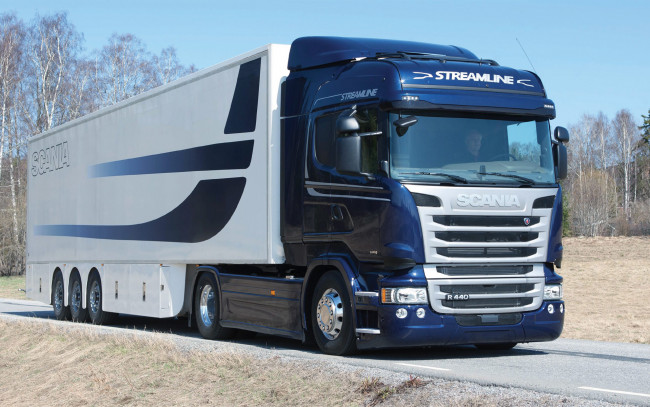 Обои картинки фото автомобили, scania, treiler, semi