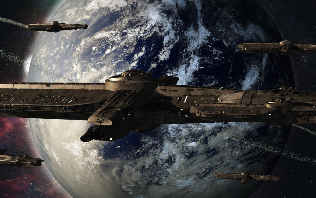 Обои картинки фото фэнтези, космические корабли,  звездолеты,  станции, арт, космос, космический, корабль