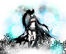 Картинка аниме black+rock+shooter брюнетка девушка black rock shooter healtz kuroi mato взгляд