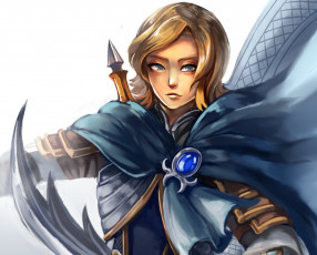 Картинка аниме оружие +техника +технологии девушка арт меч доспехи