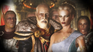 Картинка tes+iv+ путь+судьбы+vl 3д+графика фантазия+ fantasy девушка взгляд фон солдат