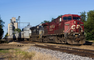 Картинка техника поезда состав локомотив дорога железная