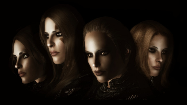 Обои картинки фото tes iv , путь судьбы vl, 3д графика, фантазия , fantasy, девушки, взгляд, фон