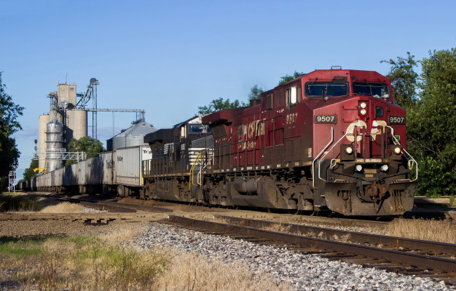 Обои картинки фото техника, поезда, состав, локомотив, дорога, железная