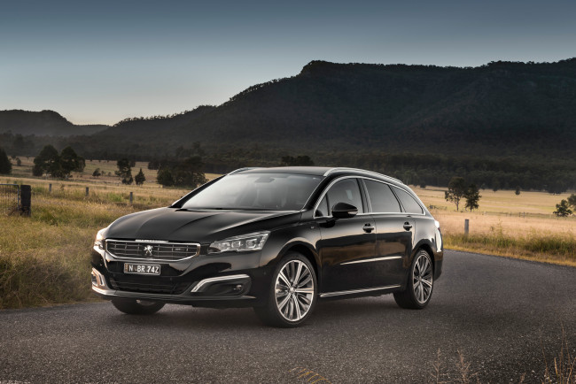 Обои картинки фото автомобили, peugeot, темный, 2015г, touring, 508, gt