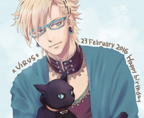 Картинка аниме dramatical+murder кот парень