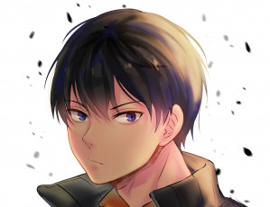 Картинка аниме haikyuu волейбол король парень