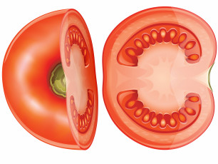 Картинка векторная+графика еда+ food помидоры
