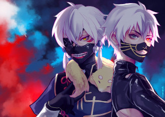Картинка аниме tokyo+ghoul косплей маска канеки гуль