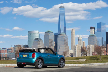 обоя автомобили, mini, 2016г, cooper, cabrio, us-spec, f57