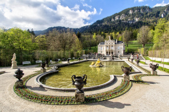 Картинка schloss+linderhof города -+дворцы +замки +крепости парк дворец