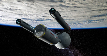 Картинка космос арт космический корабль полет вселенная планета