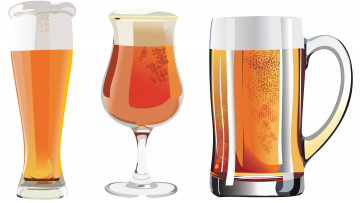 Картинка векторная+графика еда+ food пиво бокалы