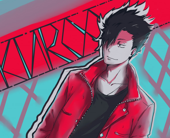 Обои картинки фото аниме, haikyuu, парень, куро