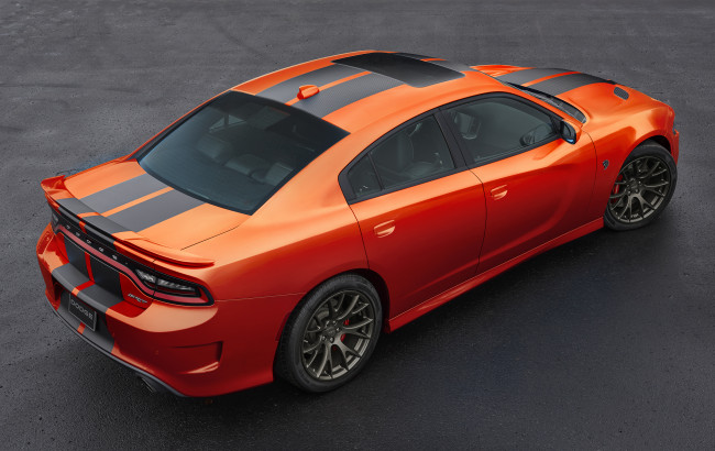 Обои картинки фото автомобили, dodge, 2016г, charger, srt, hellcat, go, mango, ld