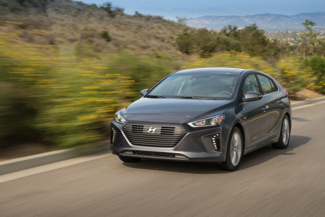 Обои картинки фото автомобили, hyundai, 2017, г, ioniq, hybrid, us-spec