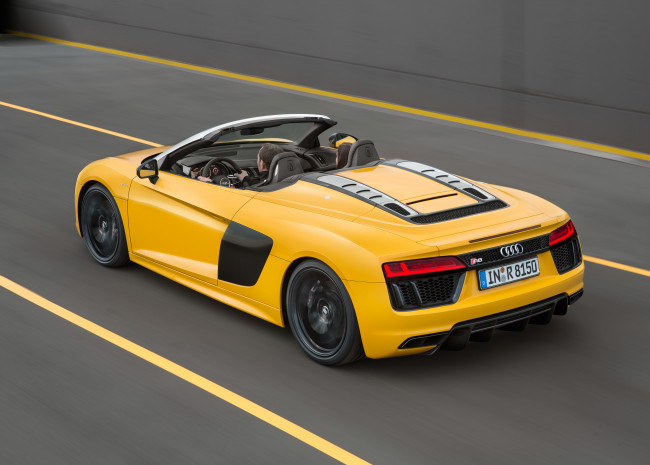 Обои картинки фото автомобили, audi, r8, spyder, v10, 2016г