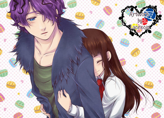 Обои картинки фото аниме, ib, парень, иб, девушка