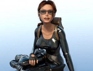 Картинка 3д+графика фантазия+ fantasy 4ever tomb raider фон взгляд девушка