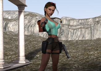 Картинка 3д+графика фантазия+ fantasy девушка 4ever tomb raider фон взгляд