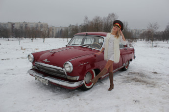 Картинка автомобили -авто+с+девушками газ 21