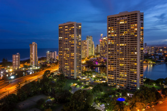 Картинка surfers+paradise +gold+coast города брисбен+ австралия простор