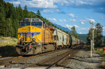 Картинка техника поезда состав локомотив