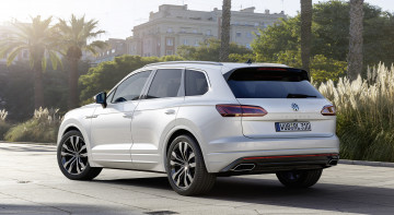 обоя volkswagen touareg r-line 2019, автомобили, volkswagen, touareg, белый, 2019, r-line