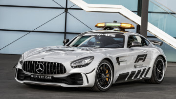 Картинка mercedes-benz+amg+gt-r+formula-1+safety+car+2018 автомобили полиция 2018 car safety formula-1 gt-r amg mercedes-benz
