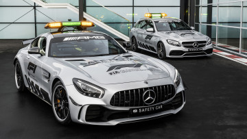 Картинка mercedes-benz+amg+gt-r+formula-1+safety+car+2018 автомобили полиция 2018 gt-r formula-1 safety car amg mercedes-benz