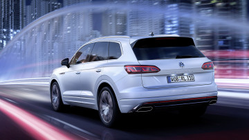 обоя volkswagen touareg r-line 2019, автомобили, volkswagen, touareg, белый, r-line, 2019