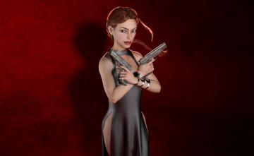 Картинка 3д+графика фантазия+ fantasy 4ever tomb raider фон взгляд девушка